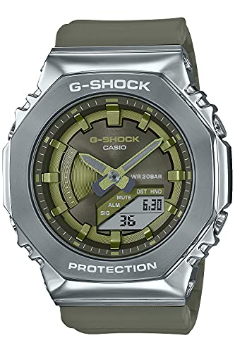 CASIO G-SHOCK Quartz OCTAGON Metal Covered Men's Watch Green GM-S2100-3AJF NEW_1