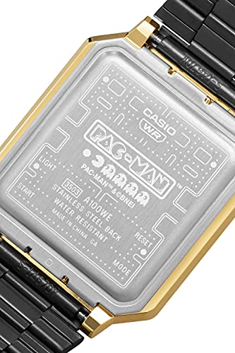 Casio Pac-Man Collaboration Watch Gold & Black A100WEPC-1BJR ...