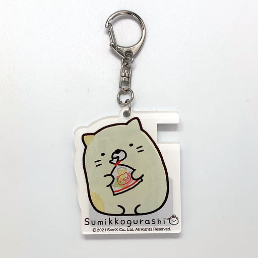 Shinada Global Sumikko Gurashi Smartphone Stand Mirror Cat IV Keychain Acrylic_1