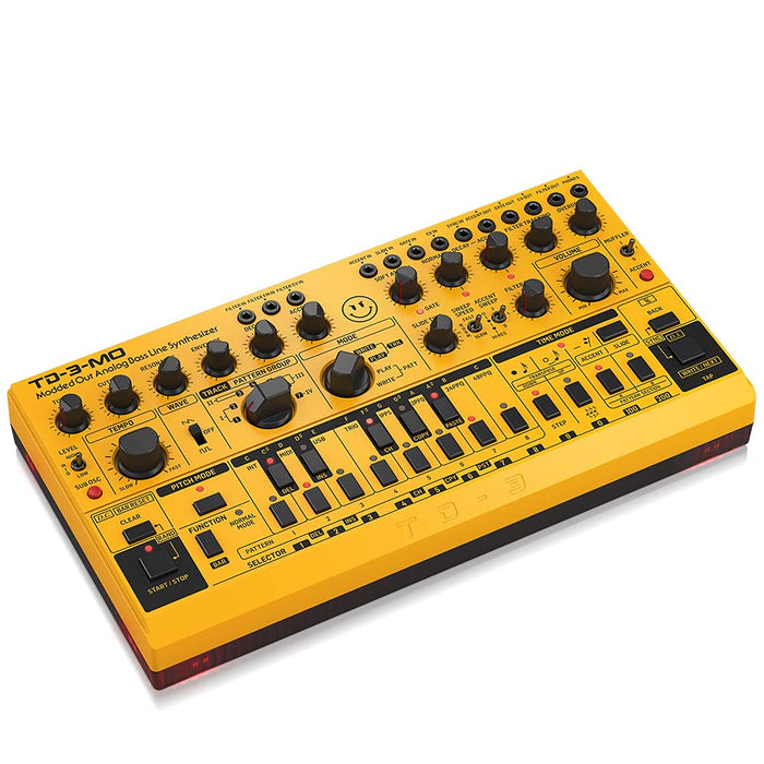 BEHRINGER TD-3-MO-AM Modded Out model analog bassline synthesizer Yellow USB/DIN_3