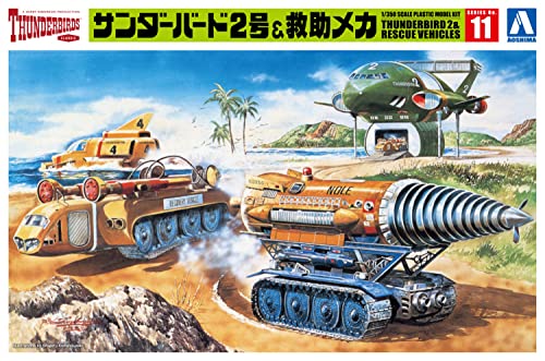 Aoshima Thunderbirds No.11 Thunderbirds 2 & Rescue Mecha (Plastic model) NEW_6