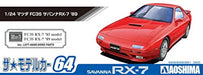 AOSHIMA 1/24 The Model Car 64 MAZDA FC3S SAVANNA RX-7 1989 Model kit NEW_6