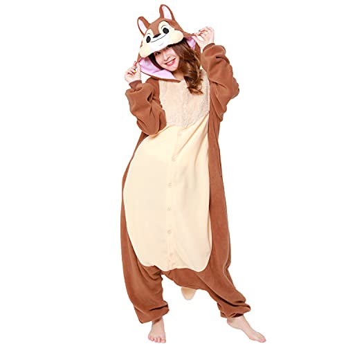 SAZAC Disney Chip Fleece Costume Pajamas Kigurumi Unisex Chip 'n Dale One-size_2