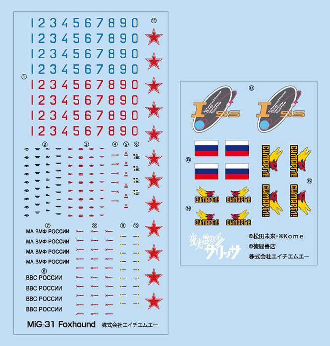 Hma Yakouun no Sarissa 1/144 scale MiG-31 Semargl Plastic Model kit L160mm NEW_3