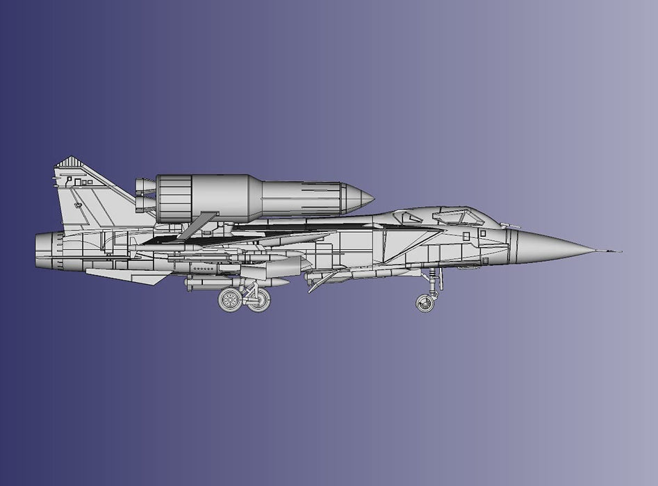 Hma Yakouun no Sarissa 1/144 scale MiG-31 Semargl Plastic Model kit L160mm NEW_6