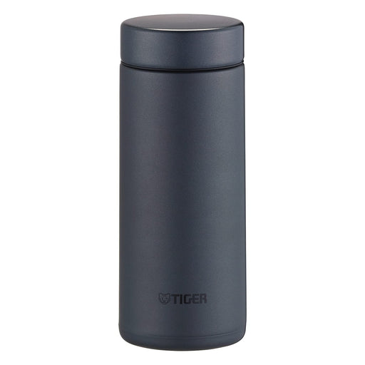 TIGER Thermos Mug Water Bottle 350ml 6.0oz Steel Black MMZ-K035KS Screw Lid NEW_1