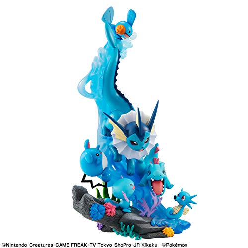 G.E.M. EX Series Pokemon Water Type DIVE to BLUE figure Vaporeon Marill Mudkip_2