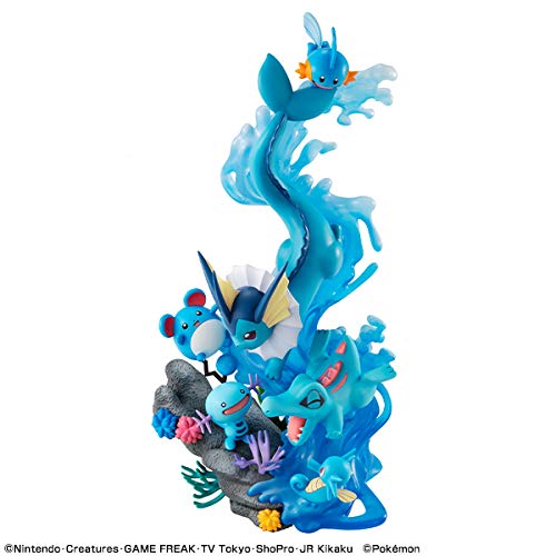 G.E.M. EX Series Pokemon Water Type DIVE to BLUE figure Vaporeon Marill Mudkip_7