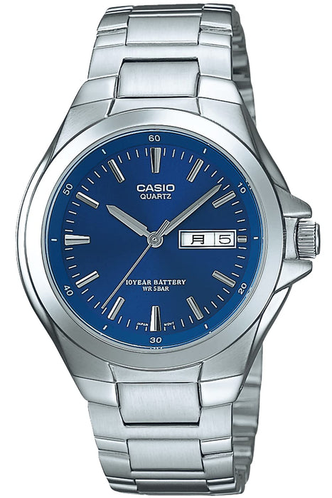 CASIO Collection MTP-1228DJ-2AJH Men's Watch Silver/Blue Analog Blister Pack NEW_1
