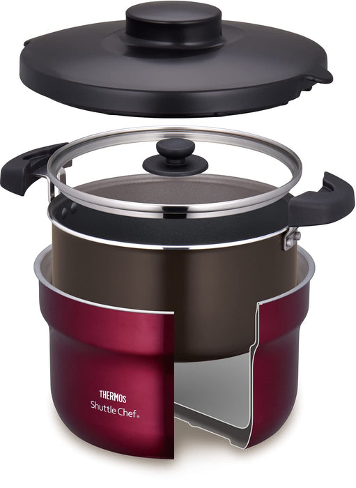 Thermos Vacuum Insulated Cooker Shuttle Chef 2.8L (For 3 to 5 People) KBJ-3001R_2