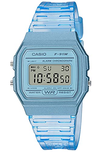 CASIO Collection F-91WS-2JH Men's Watch Clear Blue Blister Pack LED Light NEW_1