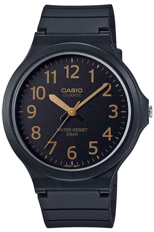 CASIO Collection MW-240-1B2JH Men's Watch Black/Gold Blister Pack Resin Band NEW_1