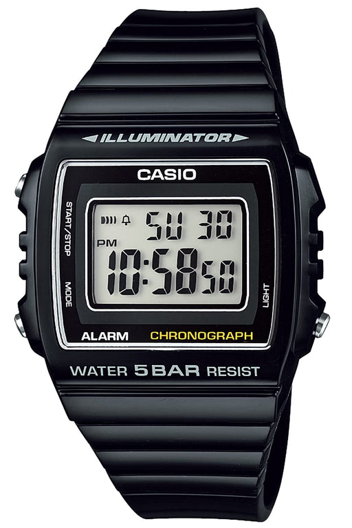 CASIO Collection W-215H-1AJH Men's Watch Black Blister Pack LED Light Alarm NEW_1