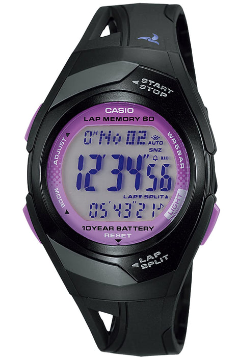 CASIO Collection STR-300J-1CJH Men's Watch Black/Purple Blister Pack Resin NEW_1