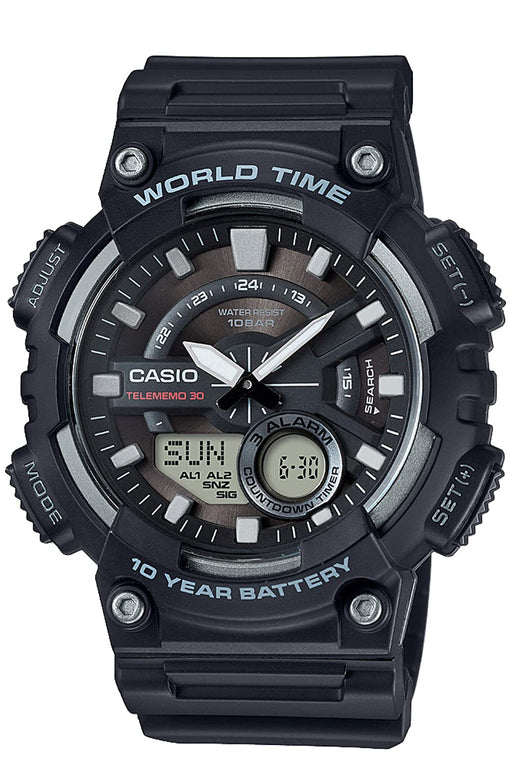 CASIO Collection AEQ-110W-1AJH Men's Watch Black Blister Pack Stop Watch NEW_1