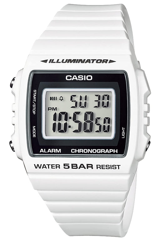 CASIO Collection W-215H-7AJH Men's Watch White Blister Pack LED Light Stopwatch_1
