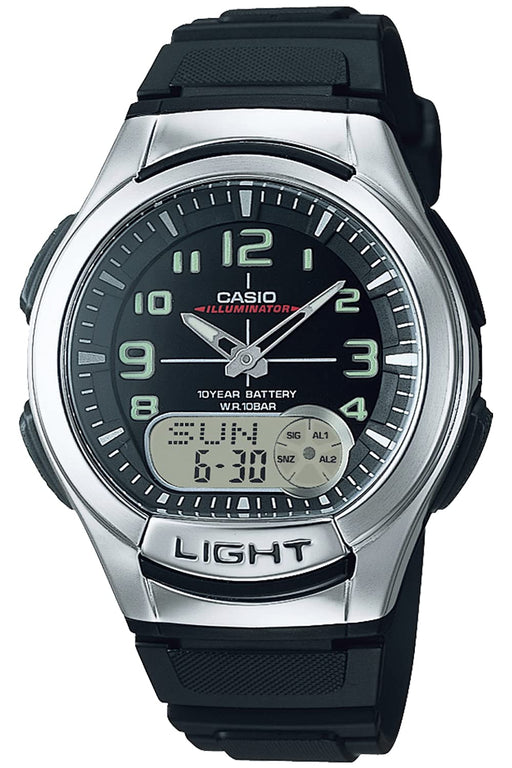 CASIO Collection AQ-180W-1BJH Men's Watch Black Blister Pack LED Light StopWatch_1