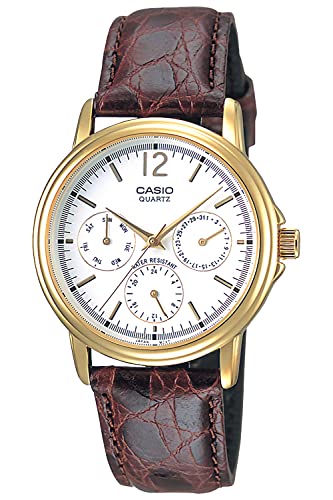 Casio Collection MTP-1174Q-7AJH Men's Watch Leather Brown Band NEW from Japan_1