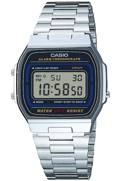 CASIO Collection A164WA-1QJH Men's Watch Silver Digital Blister Pack LED Light_1