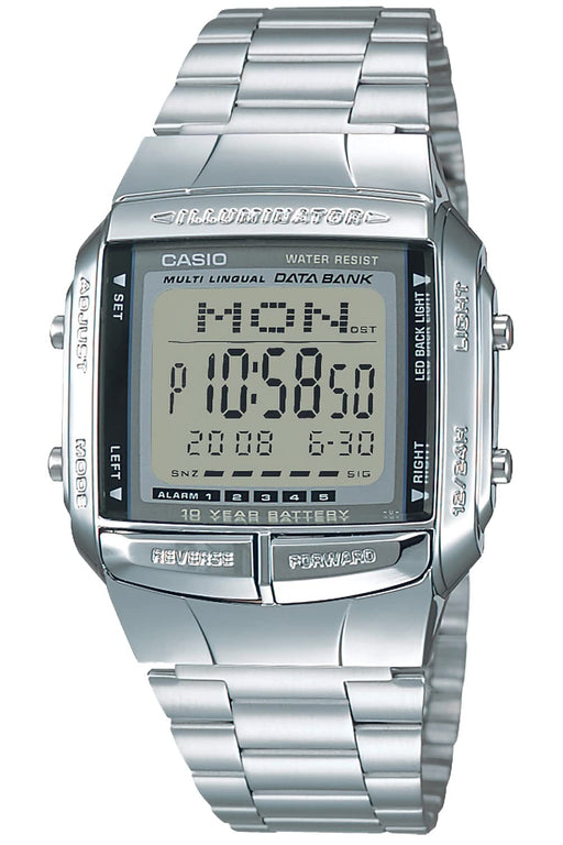 CASIO Collection DB-360-1AJH Men's Watch Data Bank Silver Blister Pack LED Light_1