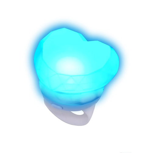 Lumi Jewel Heart Glowing Ring 8-colors Silicone Concert Live Event G28260 NEW_1