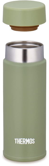 [Small model] Thermos water bottle pocket mug 120ml Khaki JOJ-120 KKI Stainless_3
