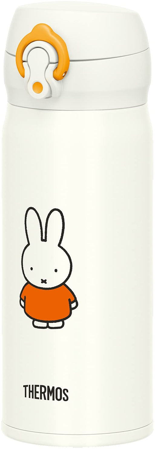 Thermos Water Bottle Vacuum Insulated Mobile Mug 400ml Miffy JNL-404B WH-OR NEW_1