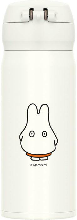 Thermos Water Bottle Vacuum Insulated Mobile Mug 400ml Miffy JNL-404B WH-OR NEW_3