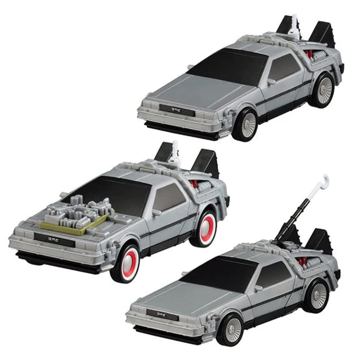 BANDAI back to the future EXCEED MODEL Delorean Set of 3 Figure Gashapon toys_1