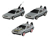 BANDAI back to the future EXCEED MODEL Delorean Set of 3 Figure Gashapon toys_2