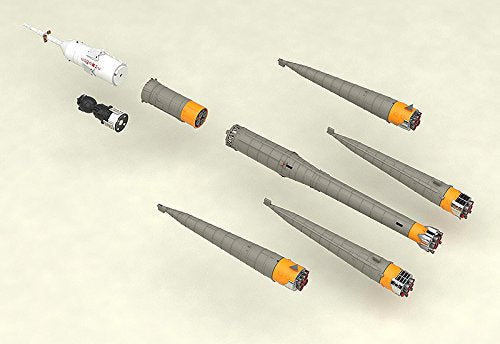MODEROID 1/150 Plastic Model Kit Soyuz Rocket & Transport Train 1/150 scale NEW_5