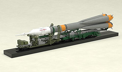 MODEROID 1/150 Plastic Model Kit Soyuz Rocket & Transport Train 1/150 scale NEW_9