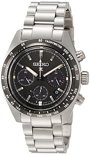 SEIKO Prospex SBDL091 SPEEDTIMER Solar Men's Watch Stainless Steel Silver NEW_1