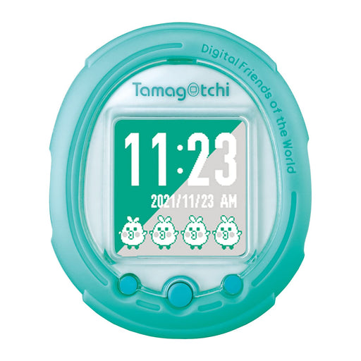 BANDAI Tamagotchi Smart Mintblue Wearable Type Plastic w/ Original Clear File_1