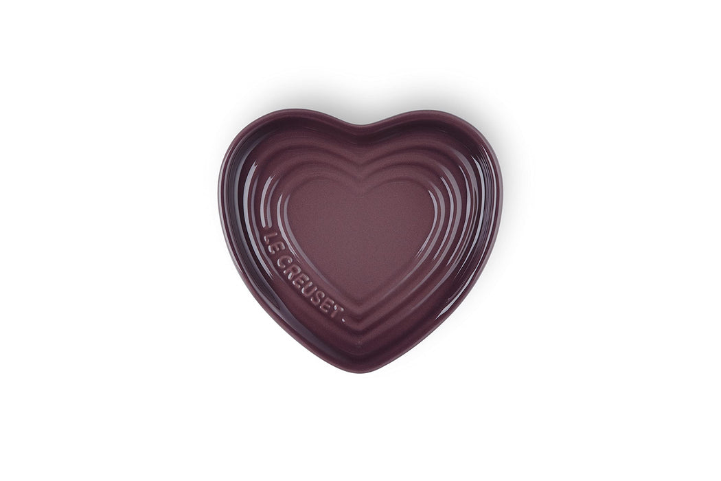 Le Creuset Heart Spoon Rest Plate Fig Stoneware Heat Resistant 61509137180003_1