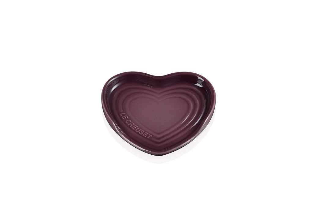 Le Creuset Heart Spoon Rest Plate Fig Stoneware Heat Resistant 61509137180003_2