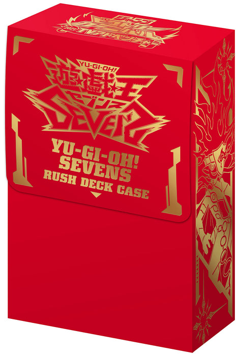 YU-GI-OH! SEVENS RUSH DECK CASE Red PVC Hard type foil stamping JVC2021_002 NEW_1