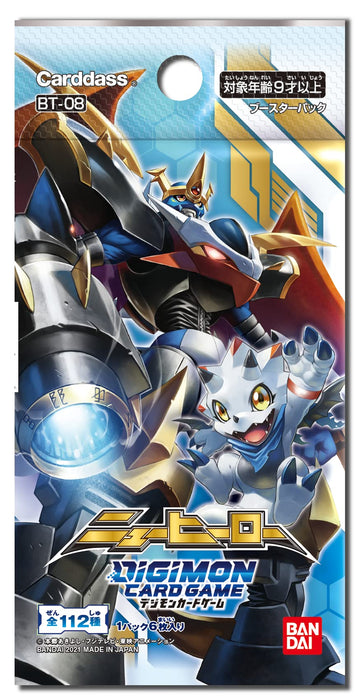 Digimon Card Game New Hero Booster pack BOX BT-08 vol.8 BANDAI 6x24packs_3