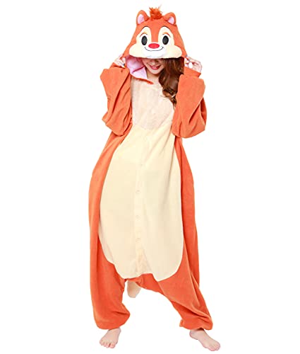 SAZAC Disney Dale Fleece Costume Pajamas Kigurumi Unisex Chip 'n Dale One-size_1