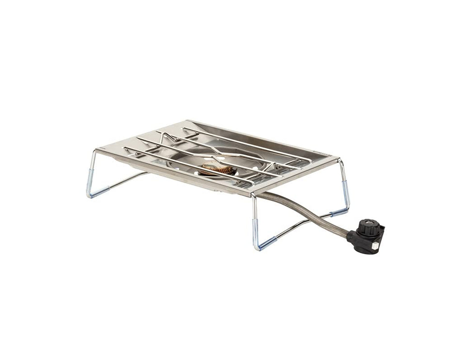 Snow Peak GS-450R flat burner [Gas cans are not included] Stainless Steel Silver_5