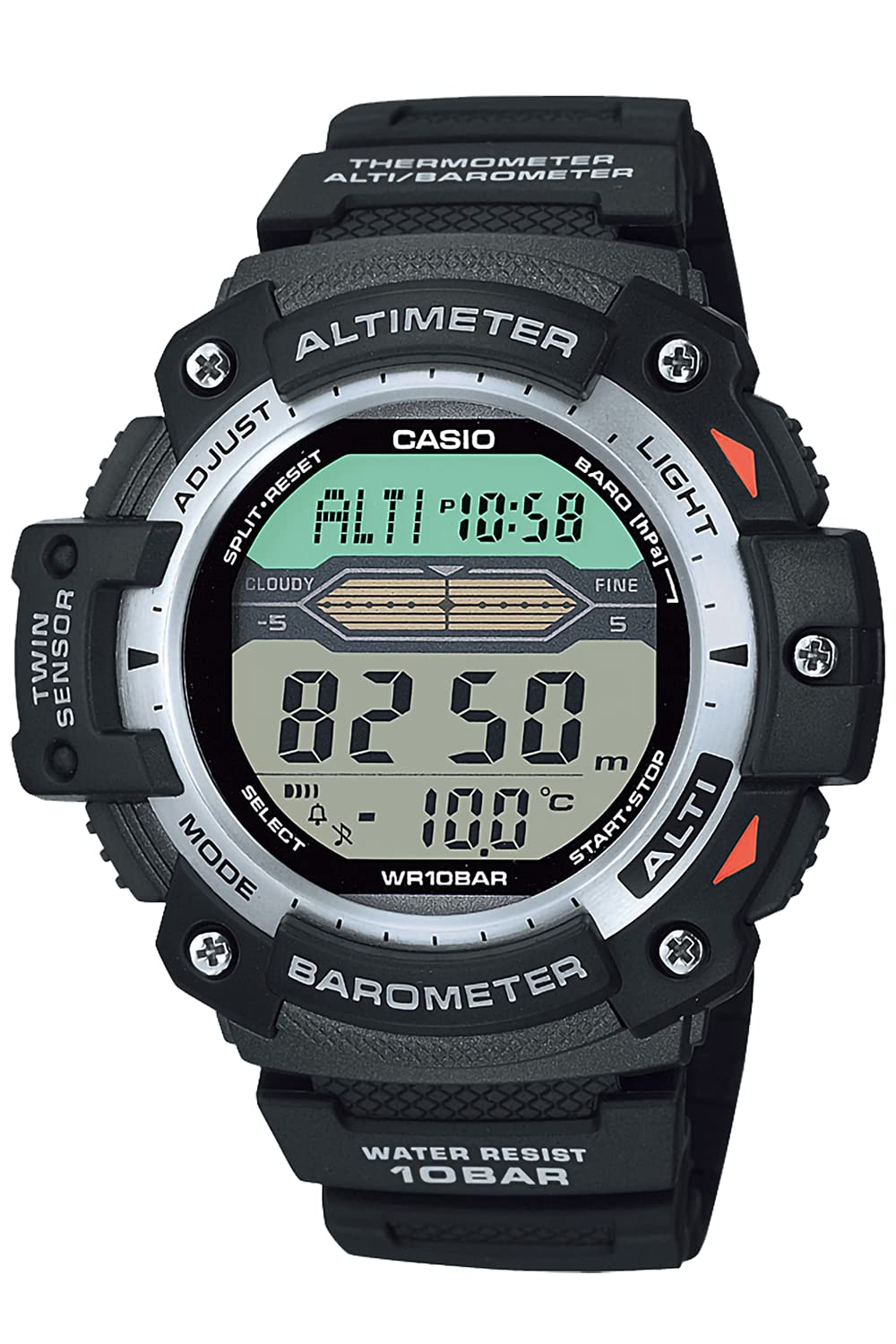 CASIO Collection Quartz SPORTS GEAR Men's Digital Watch Black SGW