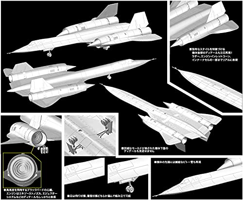 PLATZ 1/144 USAF HIGH ALTITUDE RECONNAISSANCE AIRCRAFT SR-71A Blackbird Kit NEW_2
