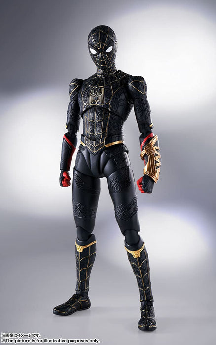 S.H.Figuarts Spider-Man [Black & Gold Suit] 150mm ABS&PVC Action Figure NEW_4
