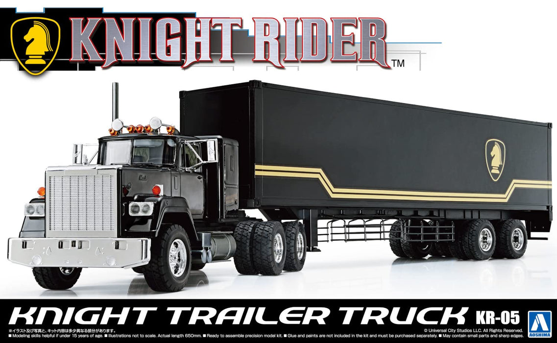 Aoshima 1/28 Movie Mechanic Series KR-05 Knight Rider Knight Trailer Truck Kit_6