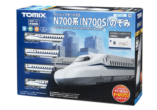 Tomix N gauge Basic Set SD Series N700 Nozomi 4-Car Set Track Layout A 90182 NEW_1