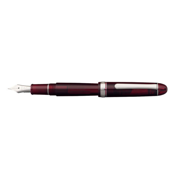 Platinum Fountain Pen #3776 Century Rhodium Burgundy ExtraFine PNB-18000CR #71-9_2