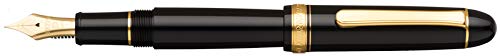 Platinum Fountain Pen #3776 Century Black in Black Fine Point PNB-15000#1-2 NEW_1