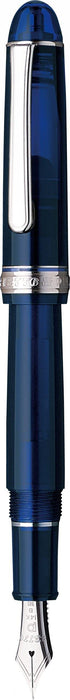 Platinum Fountain Pen #3776 Century Rhodium Chartres Blue Fine PNB-18000CR #51-2_1