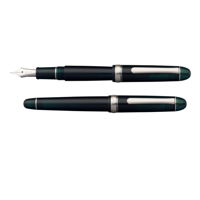 Platinum Fountain Pen #3776 Century Rhodium Laurel Green Fine PNB-18000CR #41-2_4
