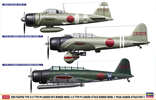 Hasegawa 1/48 PEARL HARBOR ATTACK PART 2 INCLUDING 3 KITS Model kit 07504 NEW_1